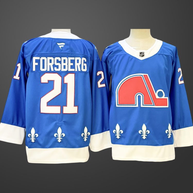 Men’s Colorado Avalanche #21 FORSBERG Blue 2025-26 Alternate Stitched Jersey