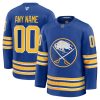 Custom Mens Buffalo Sabres Stitched Jersey Royal
