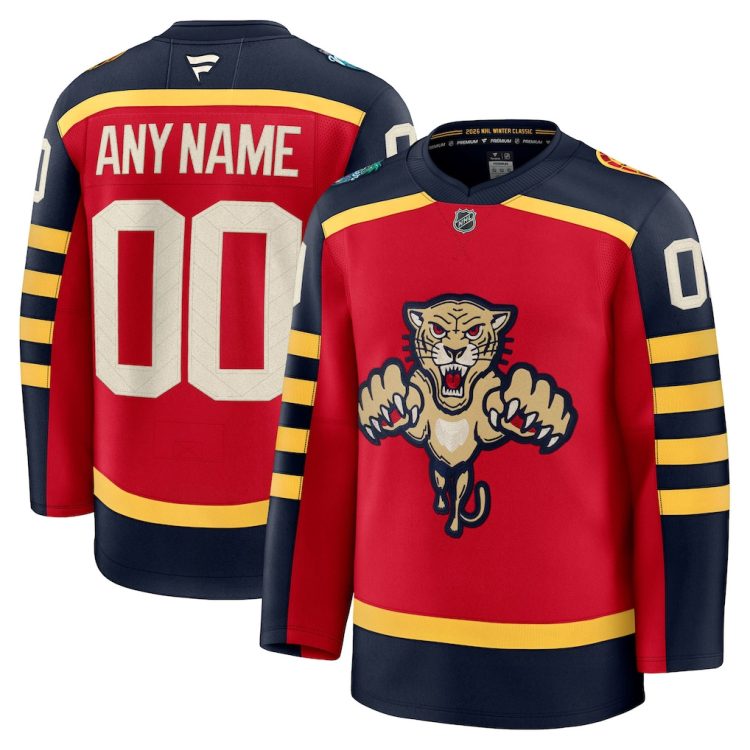Custom Mens Florida Panthers 2026 Stitched Jersey
