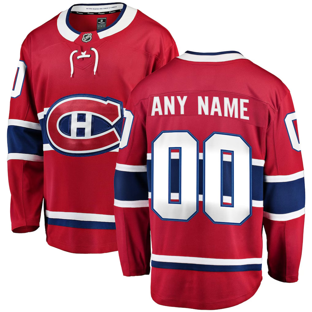 Cutom-Montreal-Canadiens-Jersey-Red