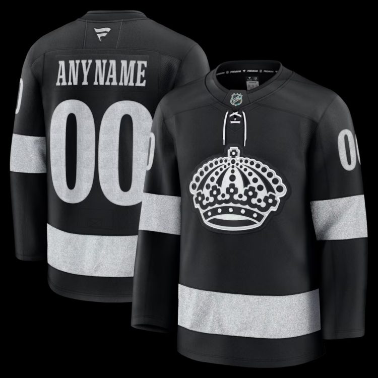 Men's Los Angeles Kings Fanatics Black Alternate Premium Custom Jersey