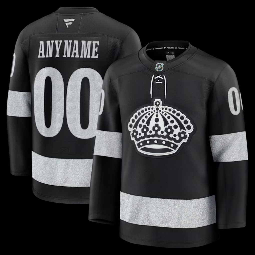 Men's Los Angeles Kings Fanatics Black Alternate Premium Custom Jersey