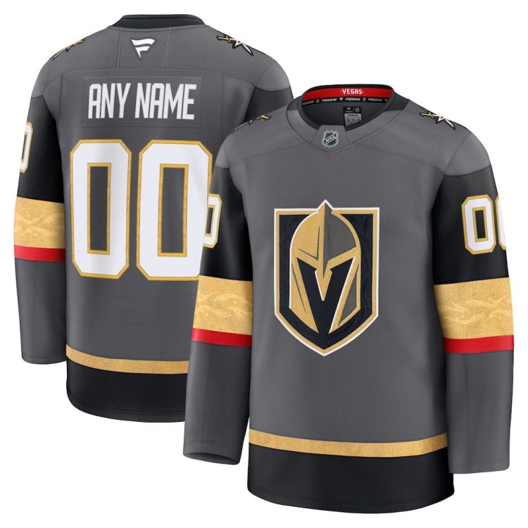 Vegas Golden Knights Fanatics Alternate Premium Custom Jersey - Gray