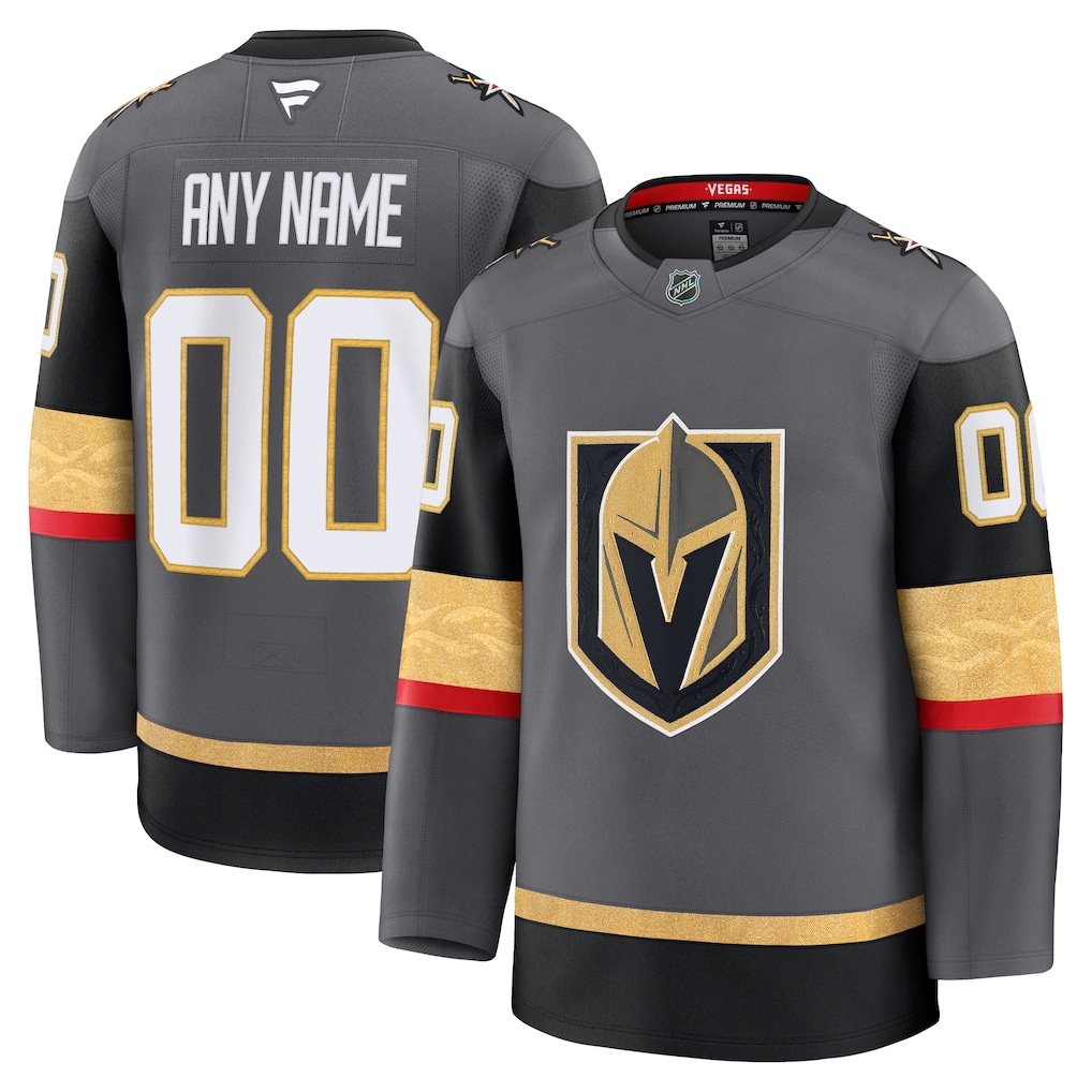 Vegas Golden Knights Fanatics Alternate Premium Custom Jersey - Gray