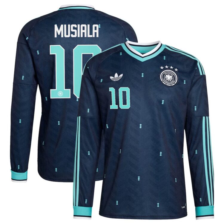 Men's Germany Musiala #10 Fan Edition Away Soccer Jersey