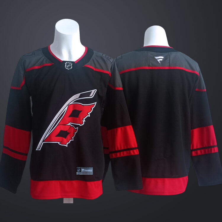 Men’s Carolina Hurricanes Team Blank Black Stitched Jersey