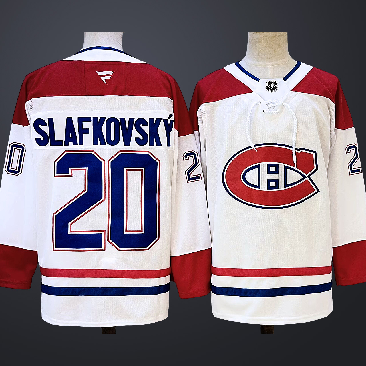 Men’s Montreal Canadiens #20 Juraj Slafkovsky Jersey White