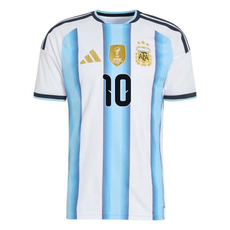 Men's Argentina 2026 World Cup Home Fan Version Messi #10 Jersey S-4XL