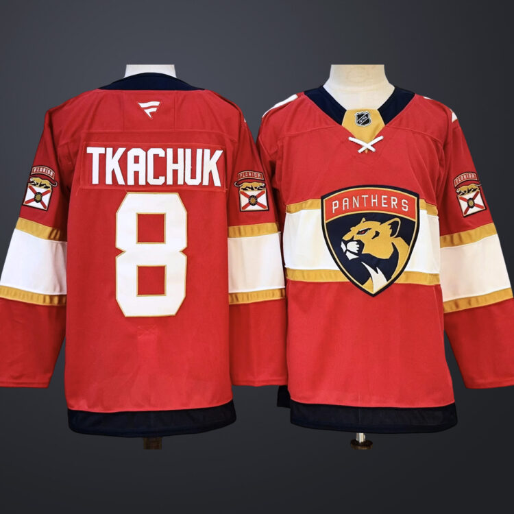 Men's Florida Panthers #8 TKACHUK Stitched Jersey